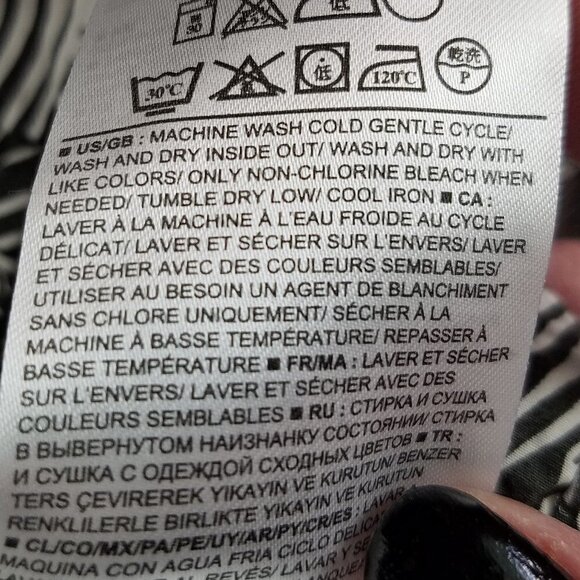 GAP Button Front Gray White Palm Print Sleeveless Tank Dress XS - Picture 11 of 12